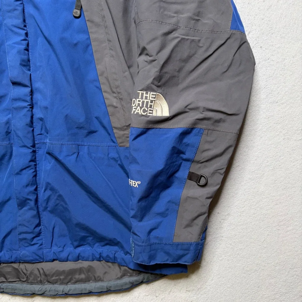The North Face Mountain Jacket Mens M Blue Gore-Tex Vintage 90s Waterproof Shell